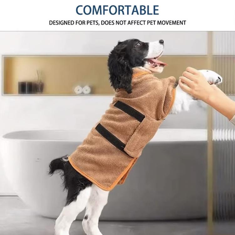 Accappatoio assorbente a copertura totale per animali domestici, traspirante e ad asciugatura rapida, adatto a tutte le stagioni per cani e gatti., XS, S, M, L