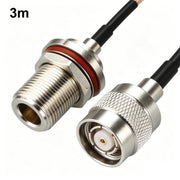 Cavo coassiale RG316 da TNC maschio a N femmina, 0.1m, 0.15m, 0.3m, 1m, 2m, 3m, 5m