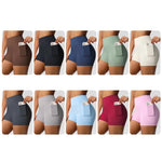 Pantaloncini da yoga a vita alta e aderenti, lunghezza tre quarti, con tasche., L, XL