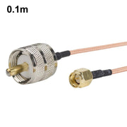 Cavo di connessione RF RG316 da SMA maschio a PL259 maschio per UHF., 0.1m, 0.15m, 0.3m, 1m, 2m, 3m, 5m