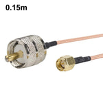 Cavo di connessione RF RG316 da SMA maschio a PL259 maschio per UHF., 0.1m, 0.15m, 0.3m, 1m, 2m, 3m, 5m