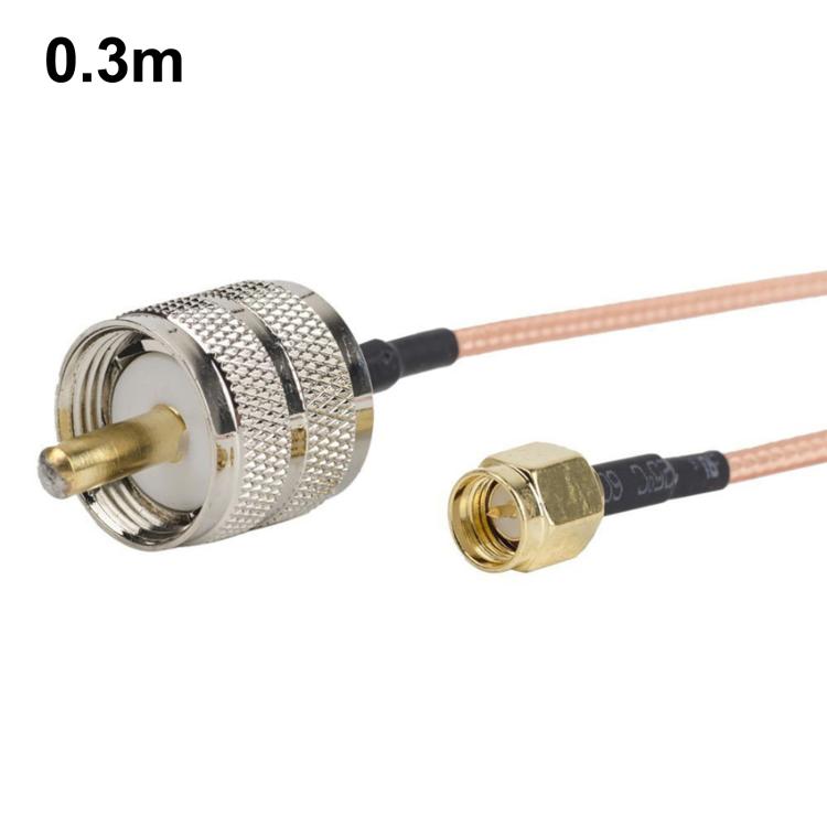 Cavo di connessione RF RG316 da SMA maschio a PL259 maschio per UHF., 0.1m, 0.15m, 0.3m, 1m, 2m, 3m, 5m