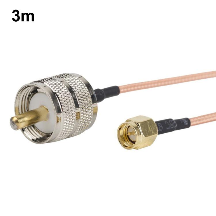 Cavo di connessione RF RG316 da SMA maschio a PL259 maschio per UHF., 0.1m, 0.15m, 0.3m, 1m, 2m, 3m, 5m