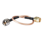 Cavo di connessione RF RG316 da SMA maschio a PL259 maschio per UHF., 0.1m, 0.15m, 0.3m, 1m, 2m, 3m, 5m