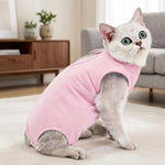 Tuta post-operatoria estiva elasticizzata e traspirante per gatti, a prova di leccamento, fresca e confortevole per il recupero dopo l'intervento., S Blue, M Blue, L Blue, S Pink, M Pink, L Pink, S Purple, M Purple, L Purple
