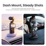 Supporto da tavolo in silicone antiscivolo aMagisn per DJI Osmo Pocket 4 / 3, con adesivo, per cruscotto e auto.