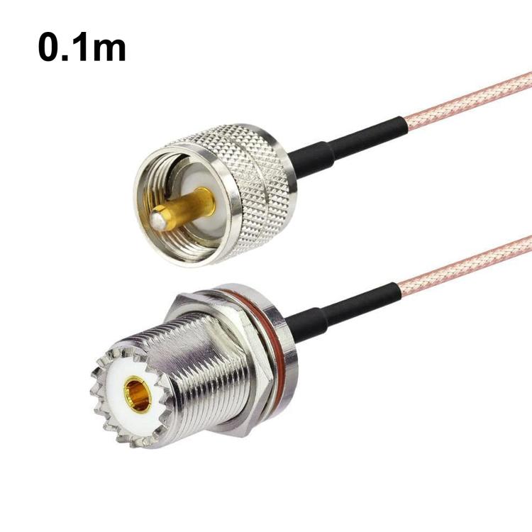 Cavo RF RG316 da UHF PL-259 a SO-239 maschio-femmina, 0.1m, 0.15m, 0.3m, 1m, 2m, 3m, 5m