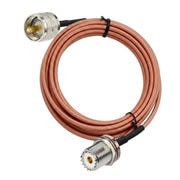 Cavo RF RG316 da UHF PL-259 a SO-239 maschio-femmina, 0.1m, 0.15m, 0.3m, 1m, 2m, 3m, 5m