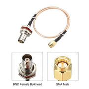 Cavo coassiale RF da SMA maschio a BNC femmina, cavo patch RG316, 0.1m, 0.15m, 0.3m, 1m, 2m, 3m, 5m
