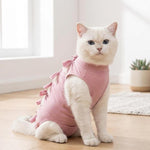 Tuta traspirante anti-leccamento per gatti, ideale per la sterilizzazione e l'intervento chirurgico, e abbigliamento anti-molestie per lo svezzamento degli animali domestici., S, M, L