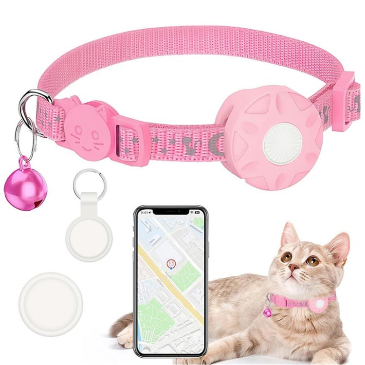 Collare di localizzazione intelligente per gatti con localizzatore GPS, doppio sistema per iOS e Android, dispositivo di localizzazione per animali domestici con campanellino.