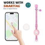 Collare di localizzazione intelligente per gatti con localizzatore GPS, doppio sistema per iOS e Android, dispositivo di localizzazione per animali domestici con campanellino.