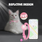 Collare di localizzazione intelligente per gatti con localizzatore GPS, doppio sistema per iOS e Android, dispositivo di localizzazione per animali domestici con campanellino.