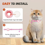 Collare di localizzazione intelligente per gatti con localizzatore GPS, doppio sistema per iOS e Android, dispositivo di localizzazione per animali domestici con campanellino.