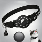 Collare intelligente per gatti con localizzatore integrato e impronte di zampe riflettenti, Compatible with Apple Find My