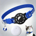 Collare intelligente per gatti con localizzatore integrato e impronte di zampe riflettenti, Compatible with Google Find My