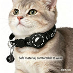 Collare intelligente per gatti con localizzatore integrato e impronte di zampe riflettenti, Compatible with Apple Find My