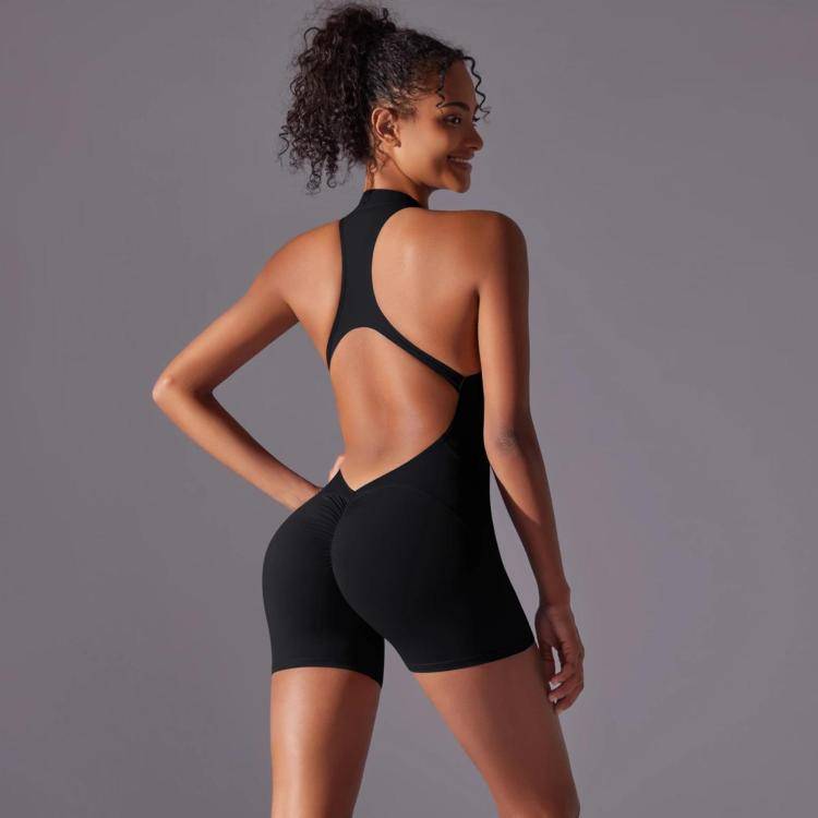 Body/abbigliamento yoga aderente e senza schienale ad alta intensità, L