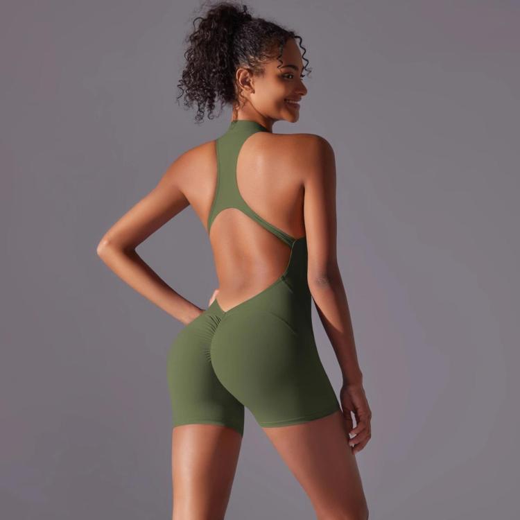 Body/abbigliamento yoga aderente e senza schienale ad alta intensità, L