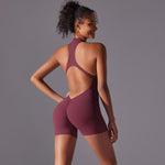 Body/abbigliamento yoga aderente e senza schienale ad alta intensità, L
