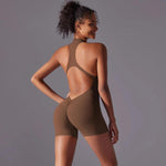 Body/abbigliamento yoga aderente e senza schienale ad alta intensità, XL