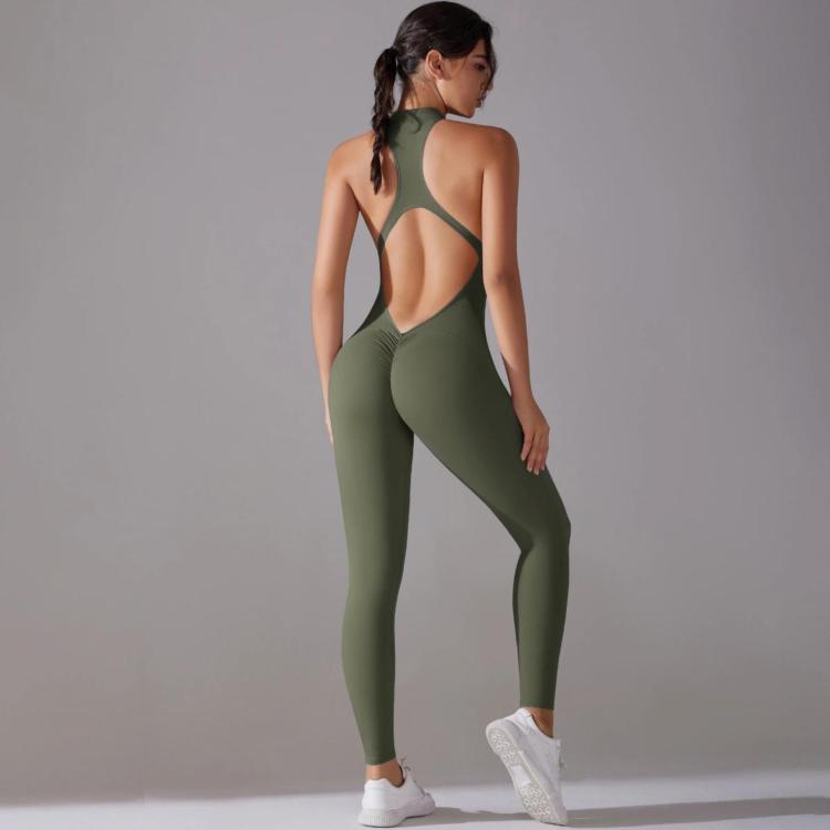Body/abbigliamento yoga lungo, aderente e senza schienale, ad alta intensità, S