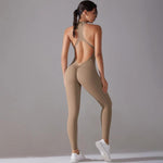Body/abbigliamento yoga lungo, aderente e senza schienale, ad alta intensità, M