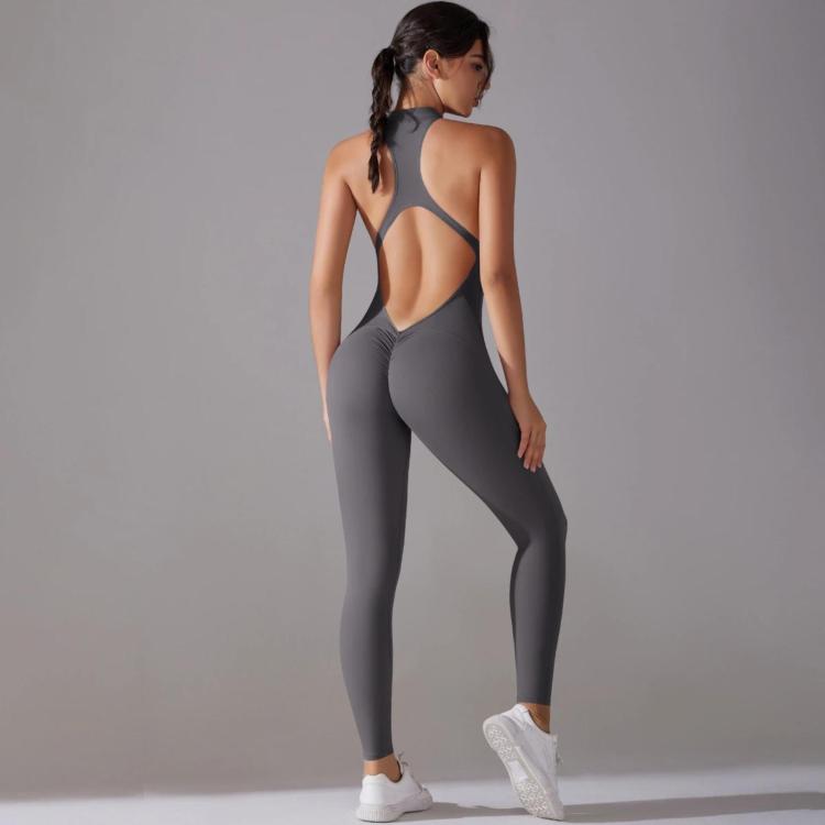 Body/abbigliamento yoga lungo, aderente e senza schienale, ad alta intensità, M