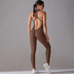 Body/abbigliamento yoga lungo, aderente e senza schienale, ad alta intensità, XL
