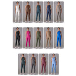Body/abbigliamento yoga lungo, aderente e senza schienale, ad alta intensità, XL