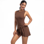 Body da tennis anti-esposizione traspirante per fitness e yoga, S, M, L, XL