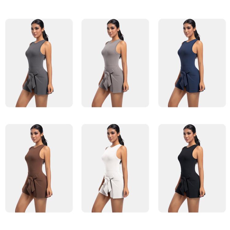 Body da tennis anti-esposizione traspirante per fitness e yoga, S, M, L, XL