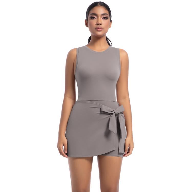 Body da tennis anti-esposizione traspirante per fitness e yoga, S, M, L, XL