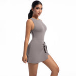 Body da tennis anti-esposizione traspirante per fitness e yoga, S, M, L, XL
