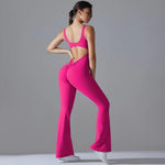 Body lungo da yoga senza schienale con effetto push-up sui fianchi e gamba larga, snellente., S, M