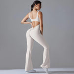Body lungo da yoga senza schienale con effetto push-up sui fianchi e gamba larga, snellente., S, M