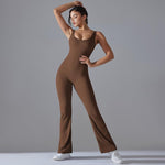 Body lungo da yoga senza schienale con effetto push-up sui fianchi e gamba larga, snellente., S, M