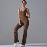 Body lungo da yoga senza schienale con effetto push-up sui fianchi e gamba larga, snellente., S, M