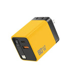 Caricabatterie da parete GaN da 80 W con cavo USB-C retrattile integrato e blocco di ricarica rapida a 3 porte., US Plug, EU Plug, UK Plug