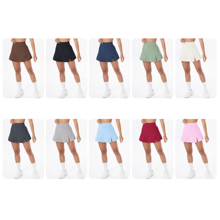 Minigonna/pantalone a vita alta traspirante per yoga e fitness, L, XL