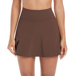 Minigonna/pantalone a vita alta traspirante per yoga e fitness, L, XL