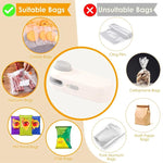 LsCook Mini Sigillatrice Portatile per Snack, Compatta, a Pressione Manuale, a Termosaldatura