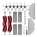 Ricambi per aspirapolvere robot Xiaomi Roborock S50 / S51 / S55 / S60 / S65 / S5 / S6: spazzola principale rimovibile, 2+4+2+6+6+1 White Edge Brush, 2+4+2+6+6+1 Black Edge Brush, 2+4+3+6+6+1, 2+6+6+5+1 White Edge Brush
