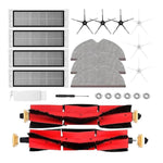 Ricambi per aspirapolvere robot Xiaomi Roborock S50 / S51 / S55 / S60 / S65 / S5 / S6: spazzola principale rimovibile, 2+4+2+6+6+1 White Edge Brush, 2+4+2+6+6+1 Black Edge Brush, 2+4+3+6+6+1, 2+6+6+5+1 White Edge Brush