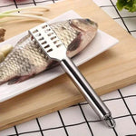 Squamatore per pesce in acciaio inossidabile, LsCook Square