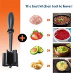 LsCook Tritacarne Manuale in Plastica Spatola da Cucina