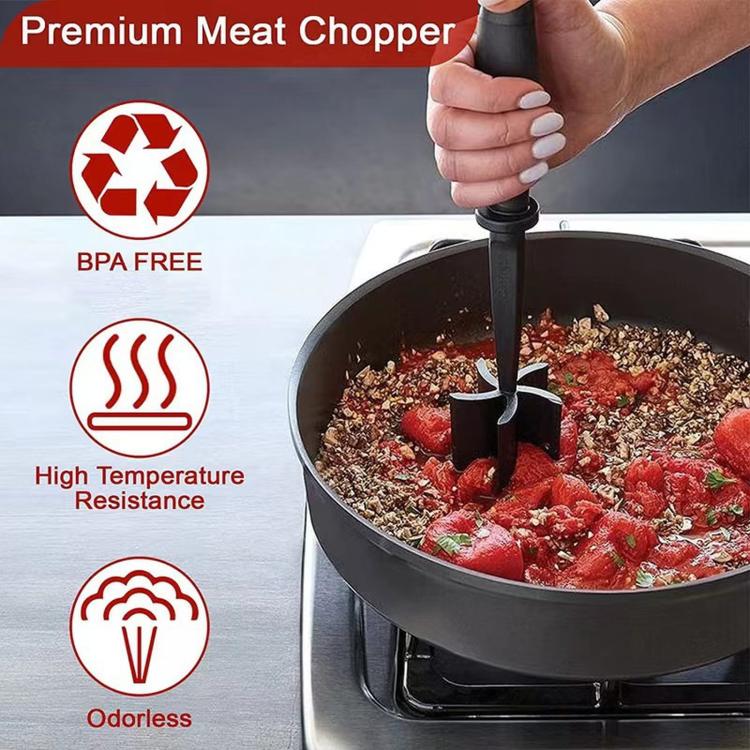 LsCook Tritacarne Manuale in Plastica Spatola da Cucina