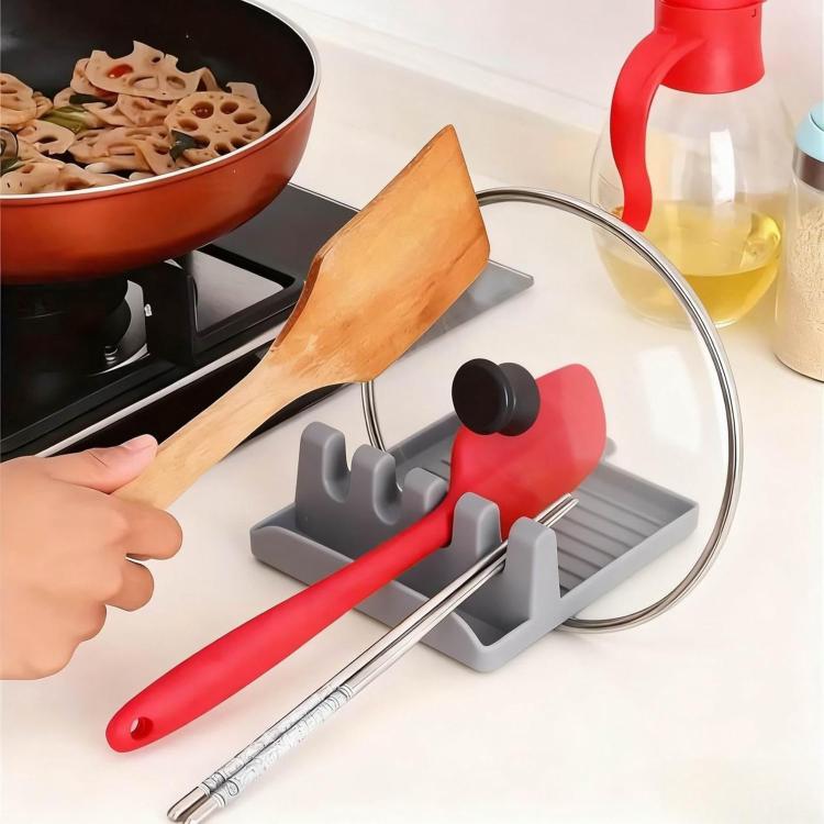 LsCook Porta spatole da cucina, scaffale portaoggetti multifunzionale per utensili, scolapiatti