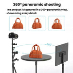 Supporto girevole elettrico a 360 gradi per esposizione, piattaforma girevole panoramica per fotografia di prodotti con smartphone e fotocamere DSLR., EU Plug, US Plug, UK Plug