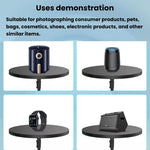 Supporto girevole elettrico a 360 gradi per esposizione, piattaforma girevole panoramica per fotografia di prodotti con smartphone e fotocamere DSLR., EU Plug, US Plug, UK Plug